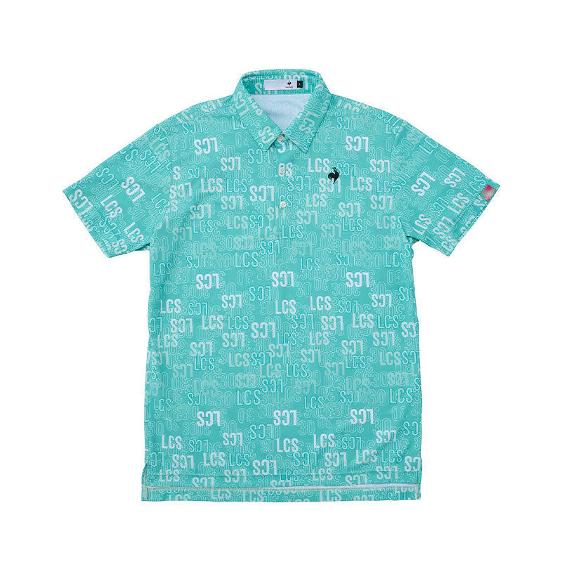 LE COQ SPORTIF GOLF 30th Anniversary All-Over Print Men's Polo (Emerald)