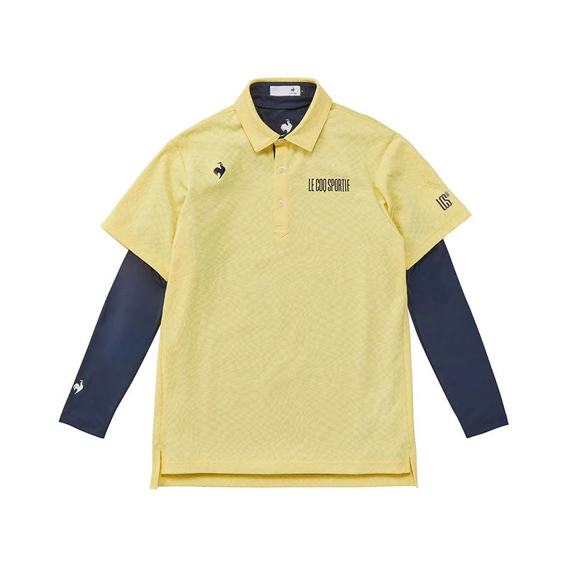 LE COQ SPORTIF GOLF Men's Shirt With Innerwear Set (Yellow )
