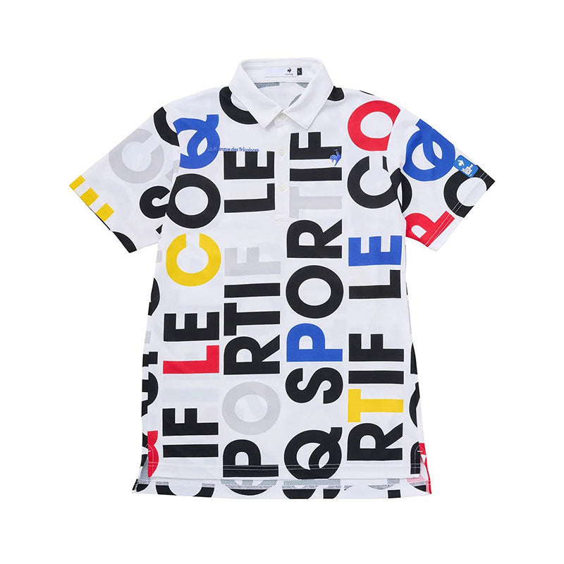 LE COQ SPORTIF GOLF Multicolor Logo Men's Polo (WHite)