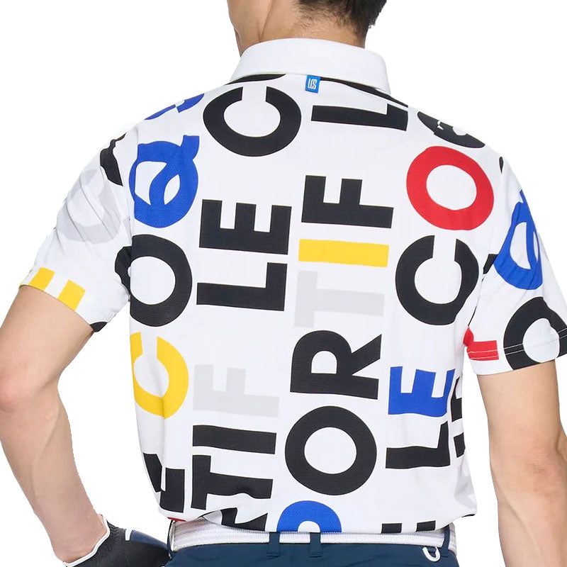 LE COQ SPORTIF GOLF Multicolor Logo Men's Polo (WHite)