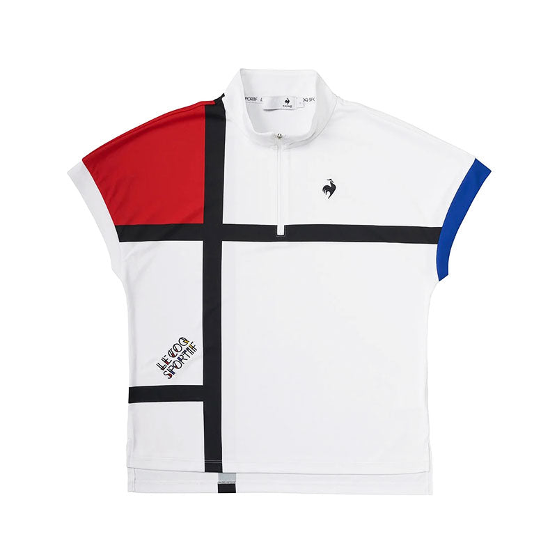 LE COQ SPORTIF GOLF Mondrian Women's Polo (White)