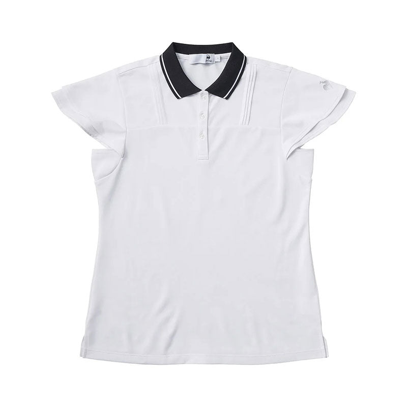 LE COQ SPORTIF GOLF Cap Sleeve Women's Polo (White)