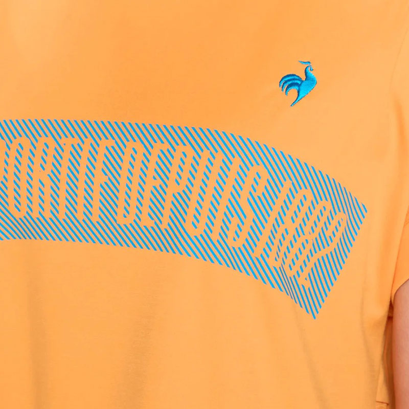 LE COQ SPORTIF GOLF Wide Women's Mock Shirt (Orange)
