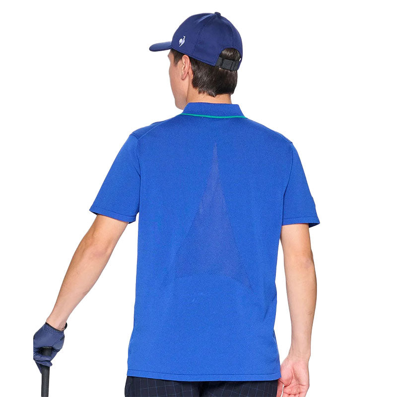 LE COQ SPORTIF GOLF Basic Knit Men's Polo (Blue)