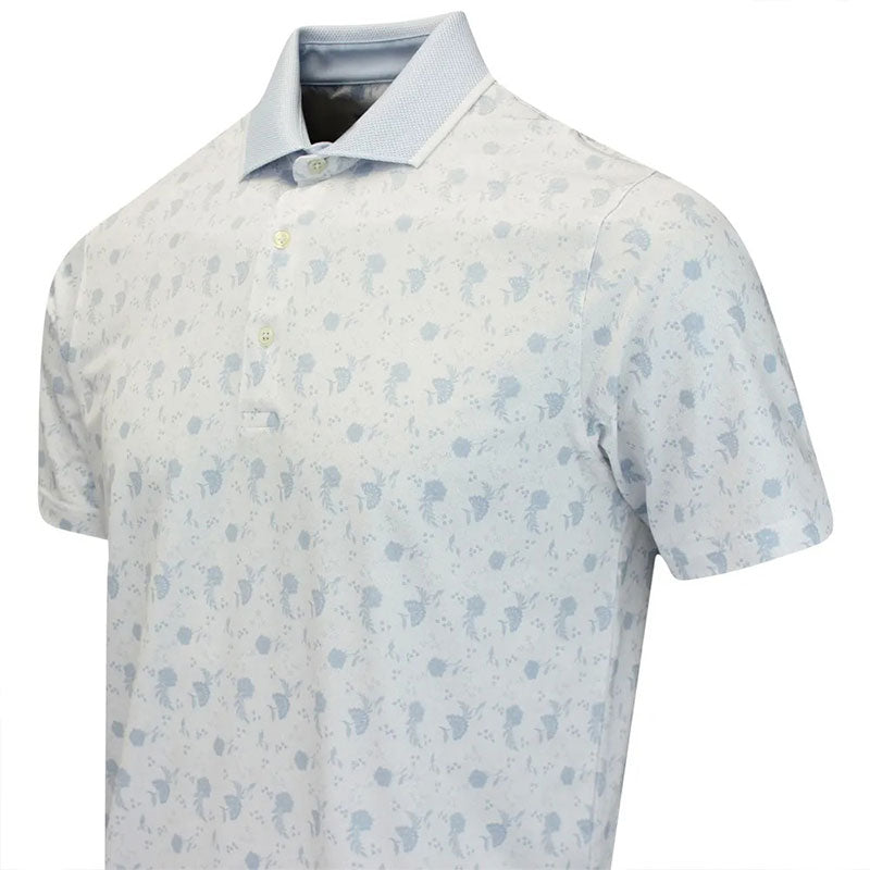 PUMA MATTR Ornamental Boy's Polo (White)