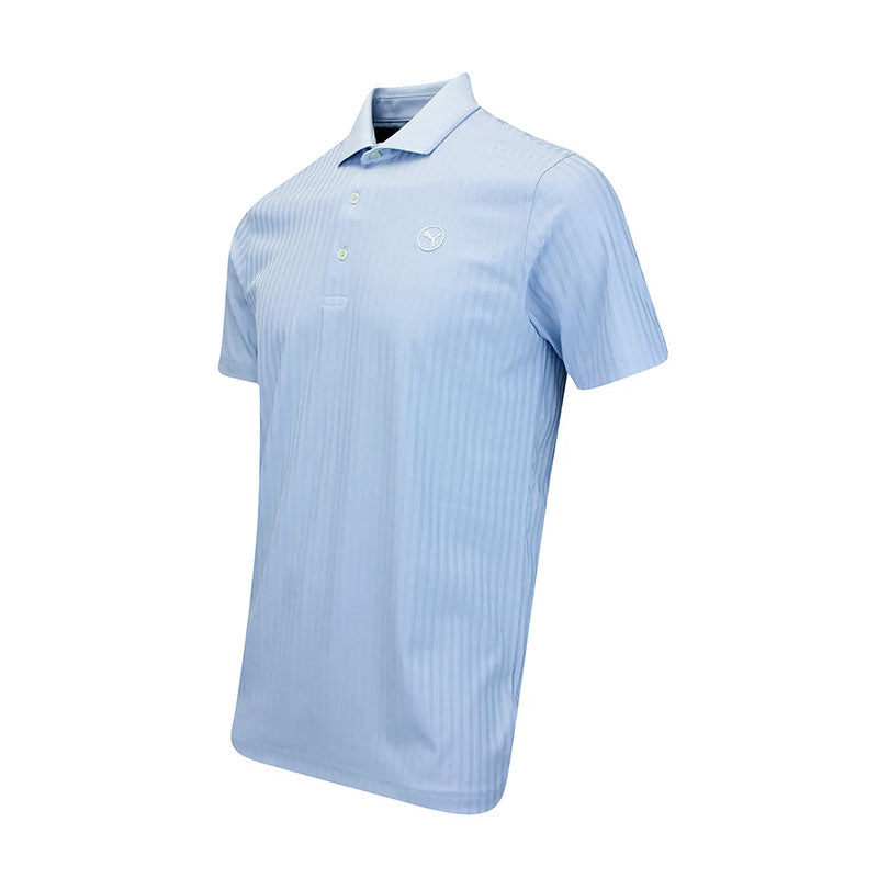 PUMA MATTR Stripe Jacquard Men's Polo (Haute Tropic)