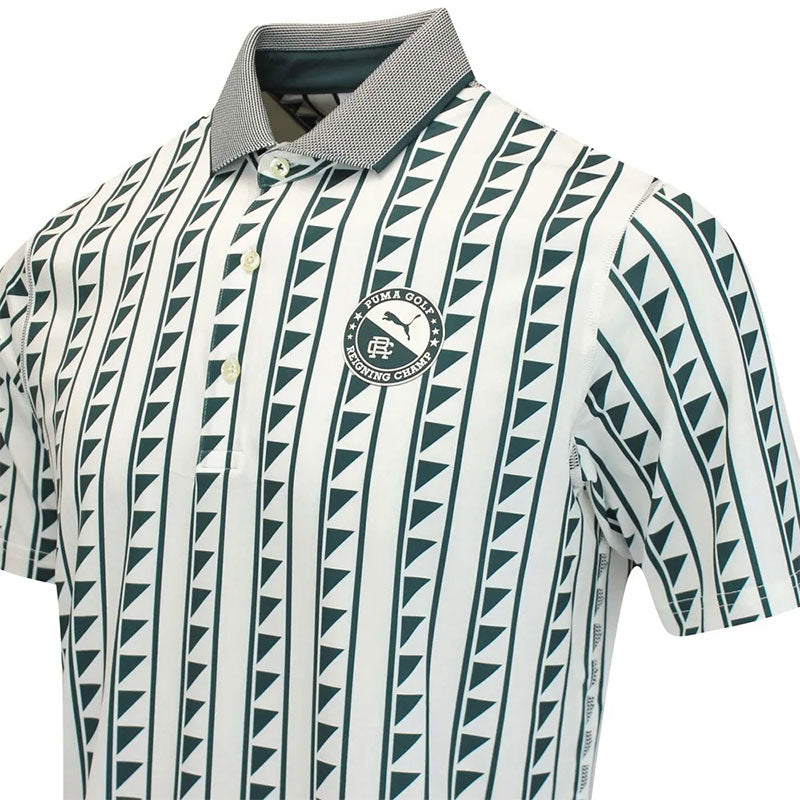 PUMA x REIGNING CHAMP MATTR Men's Polo (White/Green)