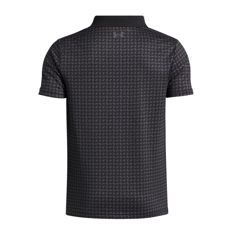 UNDER ARMOUR Matchplay Boy's Printed Polo (Black/Grey)