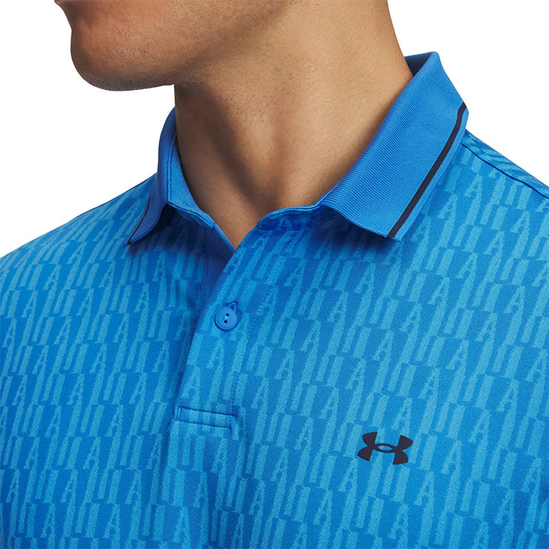 UNDER ARMOUR Drive Sport Jacquard Men's Polo (Blue/Navy)