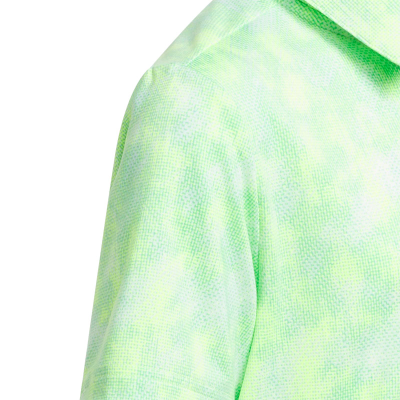 ADIDAS Performance Textured Print Boy's Polo (Lime)