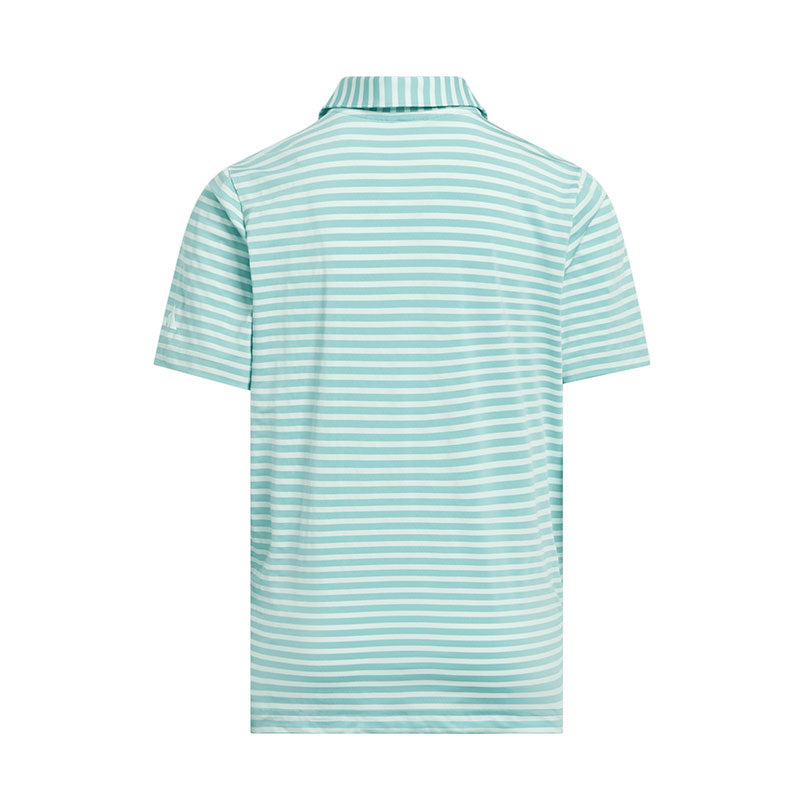 ADIDAS Performance Stripe Boy's Polo (Aqua)