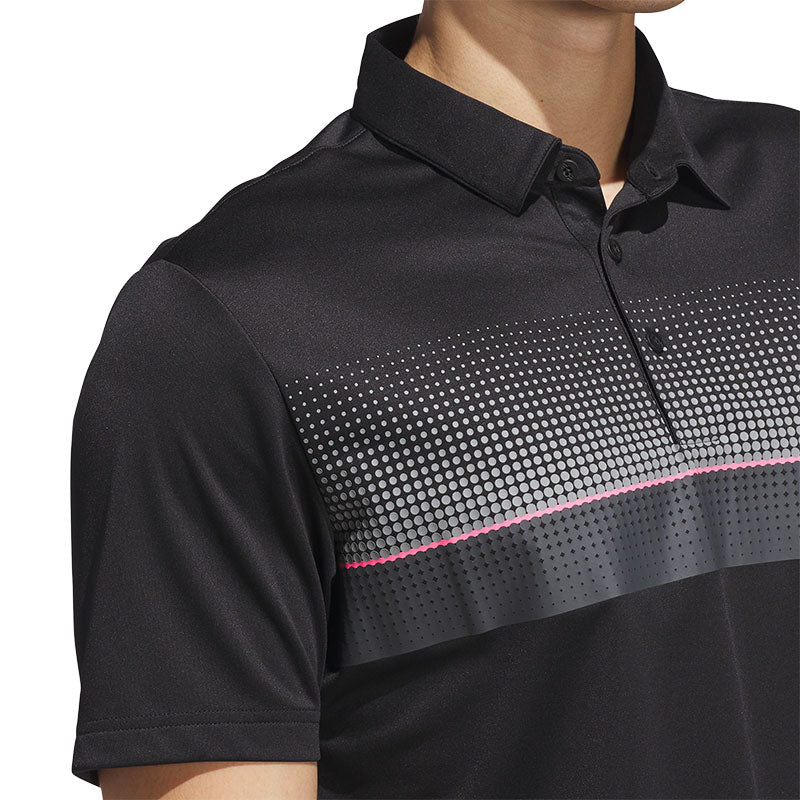 ADIDAS Core Allover Print Men's Polo (Black)