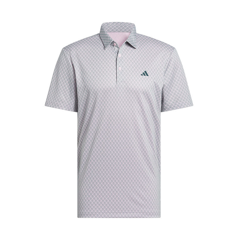 ADIDAS Core Allover Print Men's Polo (Pink)
