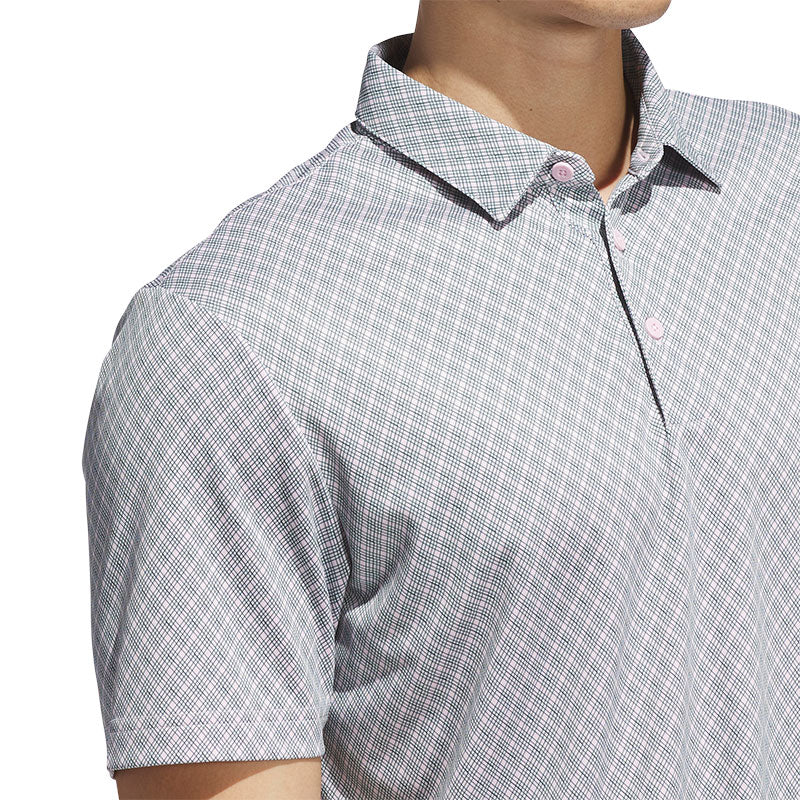 ADIDAS Core Allover Print Men's Polo (Pink)