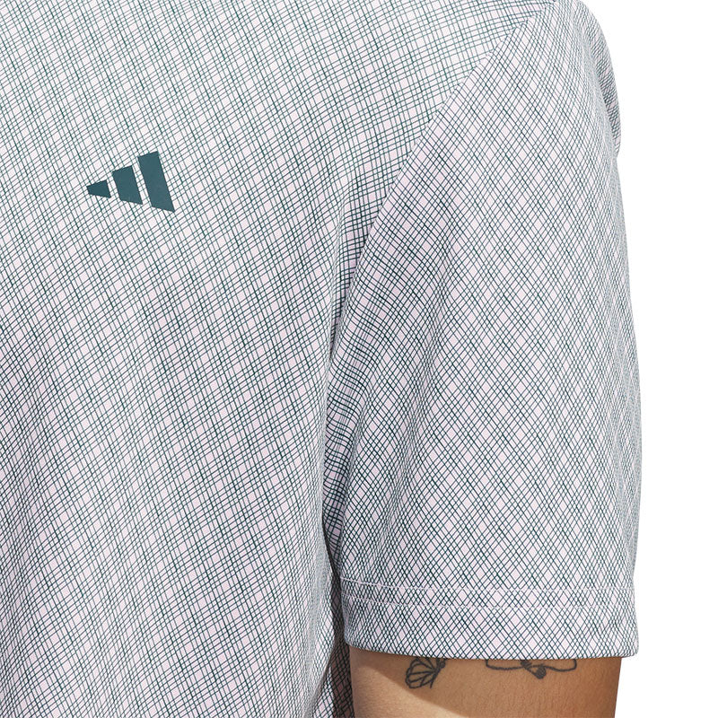 ADIDAS Core Allover Print Men's Polo (Pink)