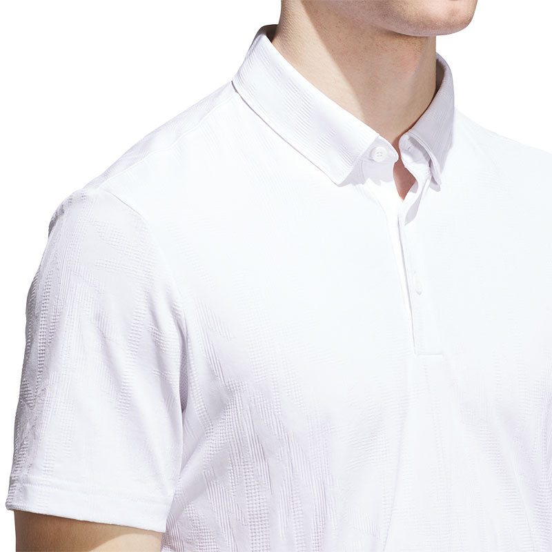 ADIDAS Go-To Textured Men's Polo (White)