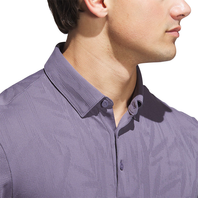 ADIDAS Go-To Textured Men's Polo (Violet)