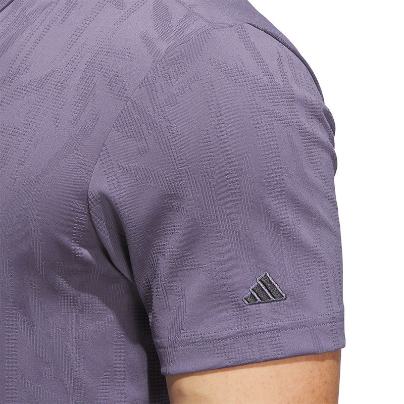 ADIDAS Go-To Textured Men's Polo (Violet)