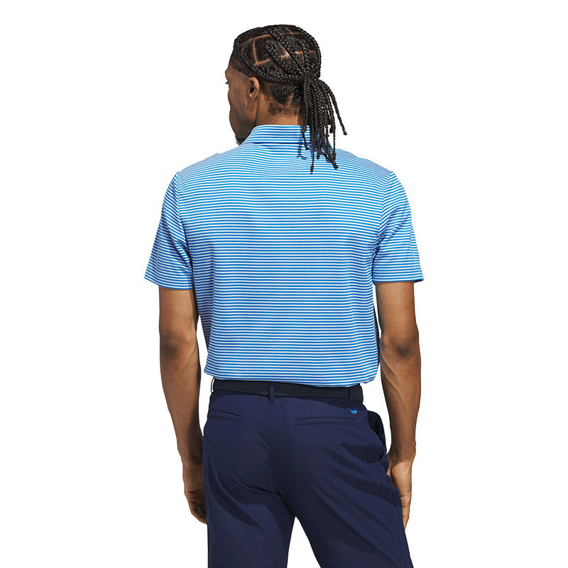 ADIDAS Originals Stripe Men's Pique Polo (Clear Sky)