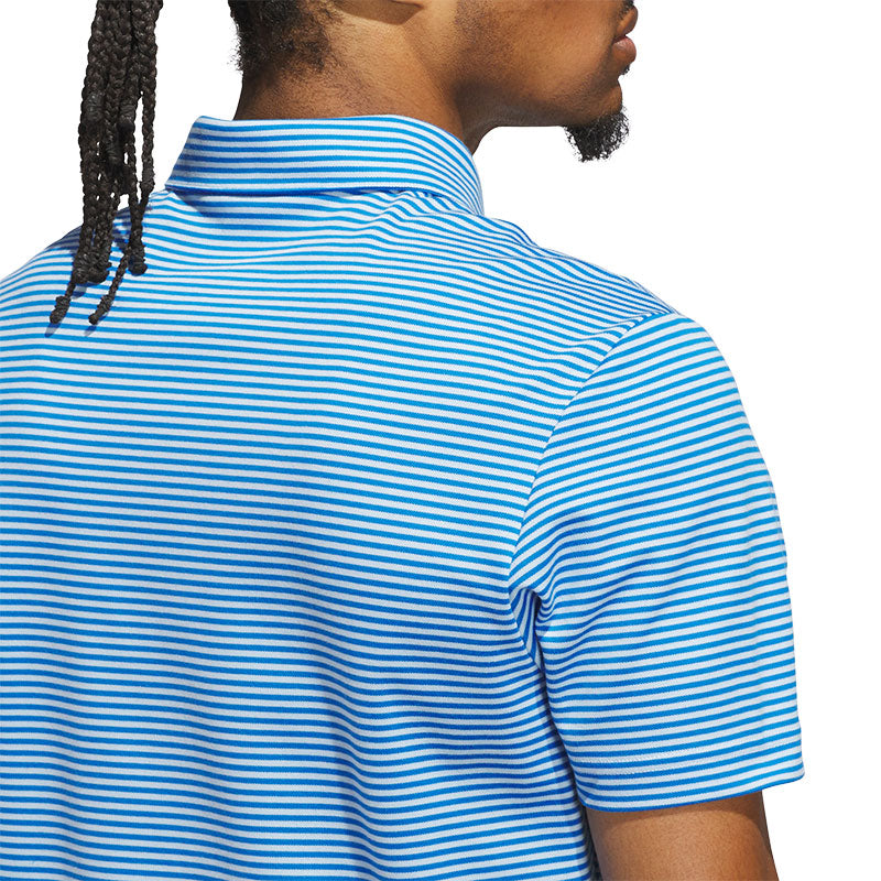 ADIDAS Originals Stripe Men's Pique Polo (Clear Sky)