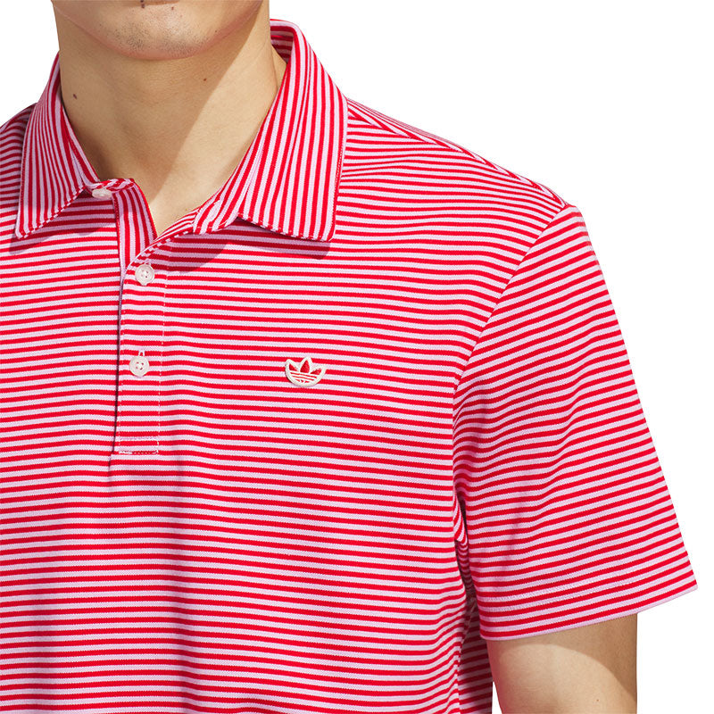 ADIDAS Originals Stripe Men's Pique Polo (Lilac)