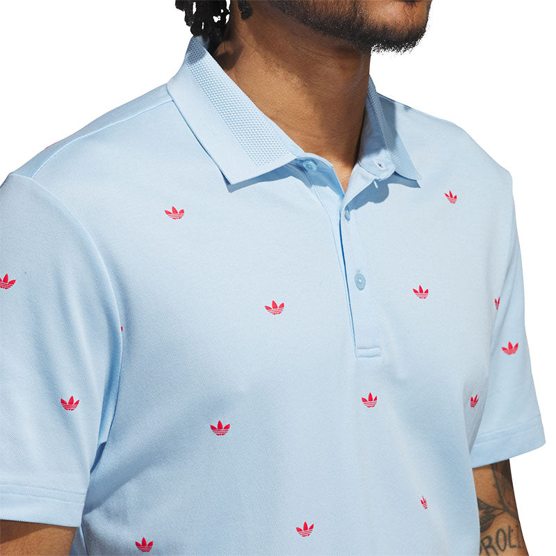 ADIDAS Originals Printed Trefoil Men's Polo (Sky)