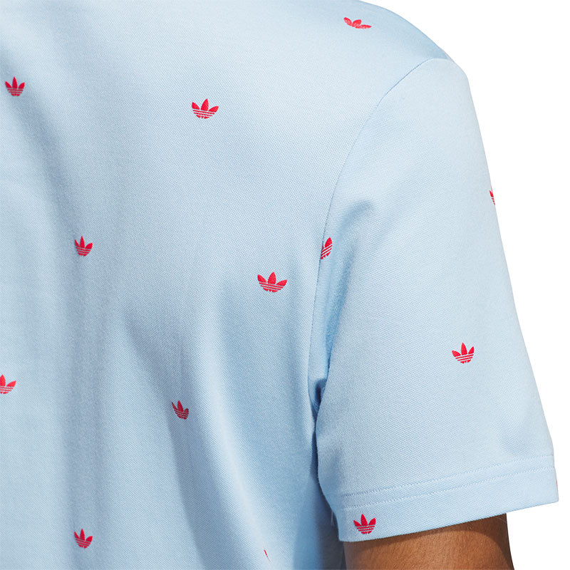 ADIDAS Originals Printed Trefoil Men's Polo (Sky)