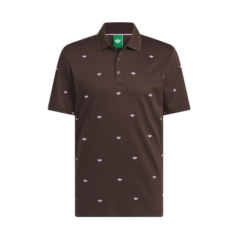 ADIDAS Originals Printed Trefoil Men's Polo (Brown)