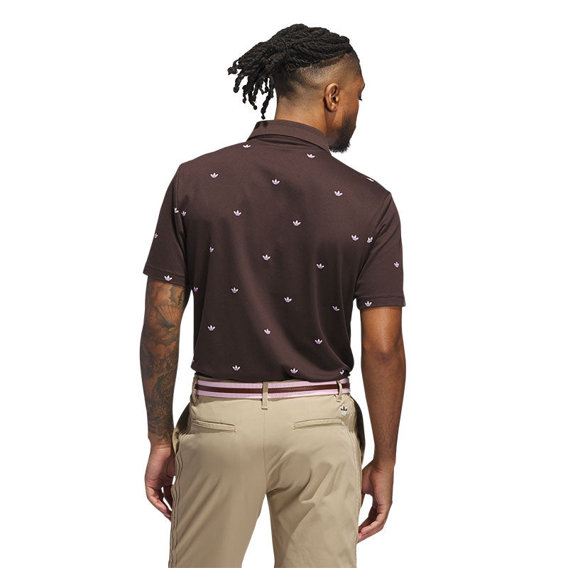 ADIDAS Originals Printed Trefoil Men's Polo (Brown)