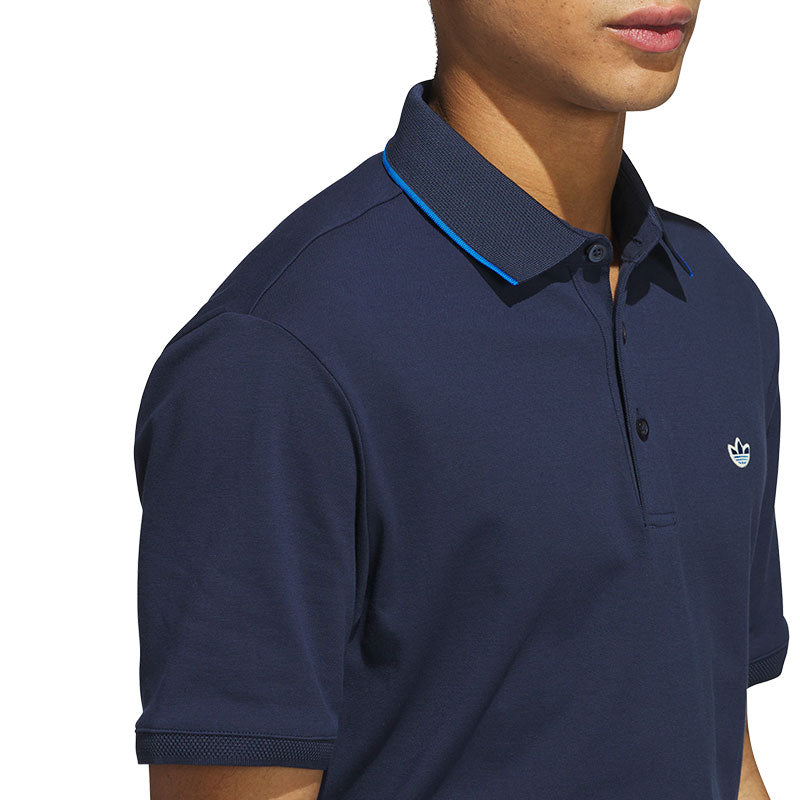 ADIDAS Originals Twistknit Trefoil Men's Polo (Indigo)