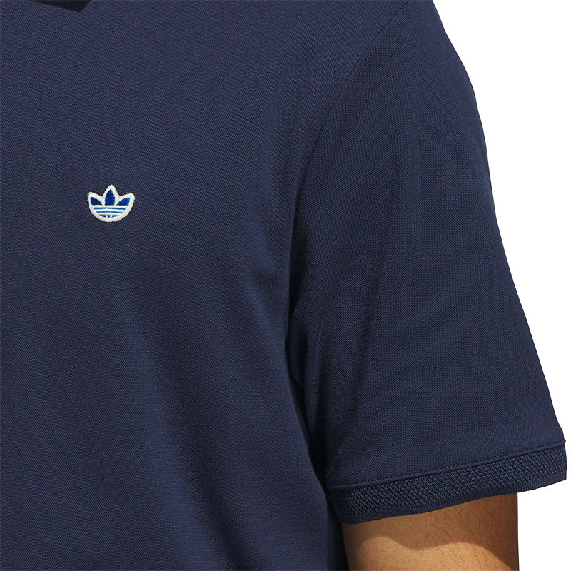ADIDAS Originals Twistknit Trefoil Men's Polo (Indigo)