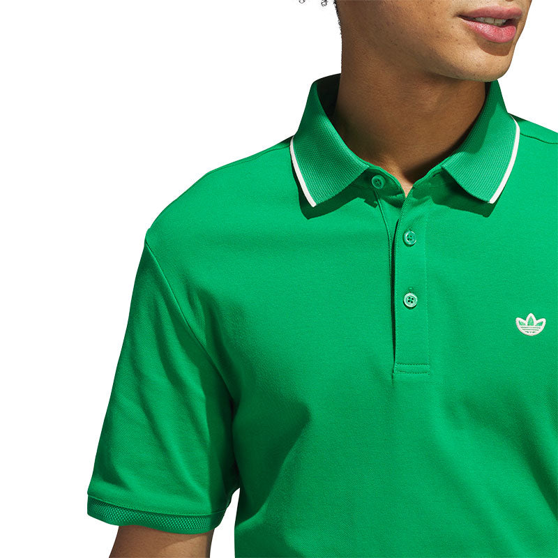 ADIDAS Originals Twistknit Trefoil Men's Polo (Green)