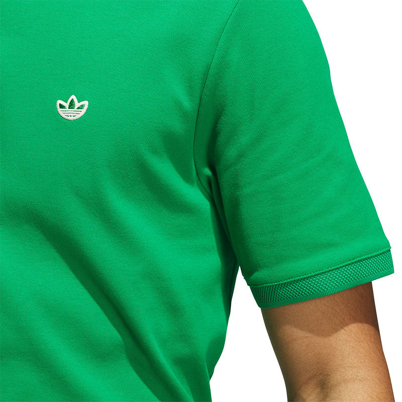 ADIDAS Originals Twistknit Trefoil Men's Polo (Green)