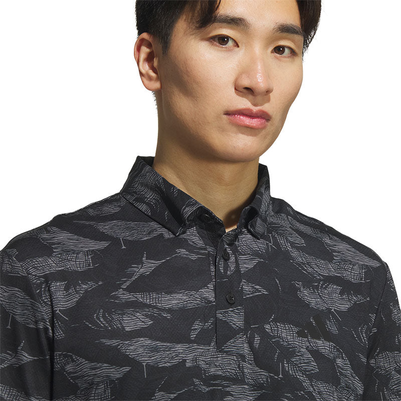 ADIDAS Graphic Aop Men's Polo (Black)