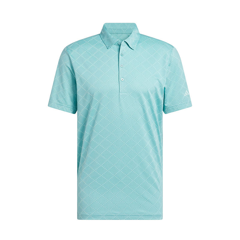 ADIDAS Ultimate365 Hounds Jacquard Men's Polo (Aqua)