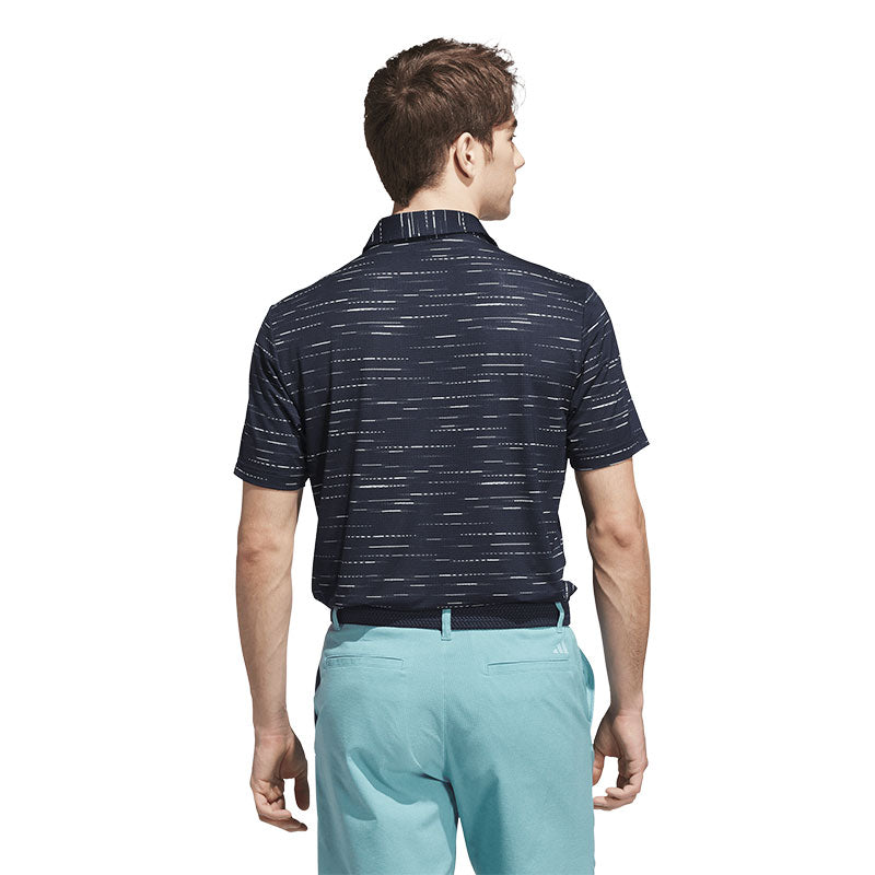 ADIDAS Ultimate365 Mesh Glimmer Print Men's Polo (Navy)