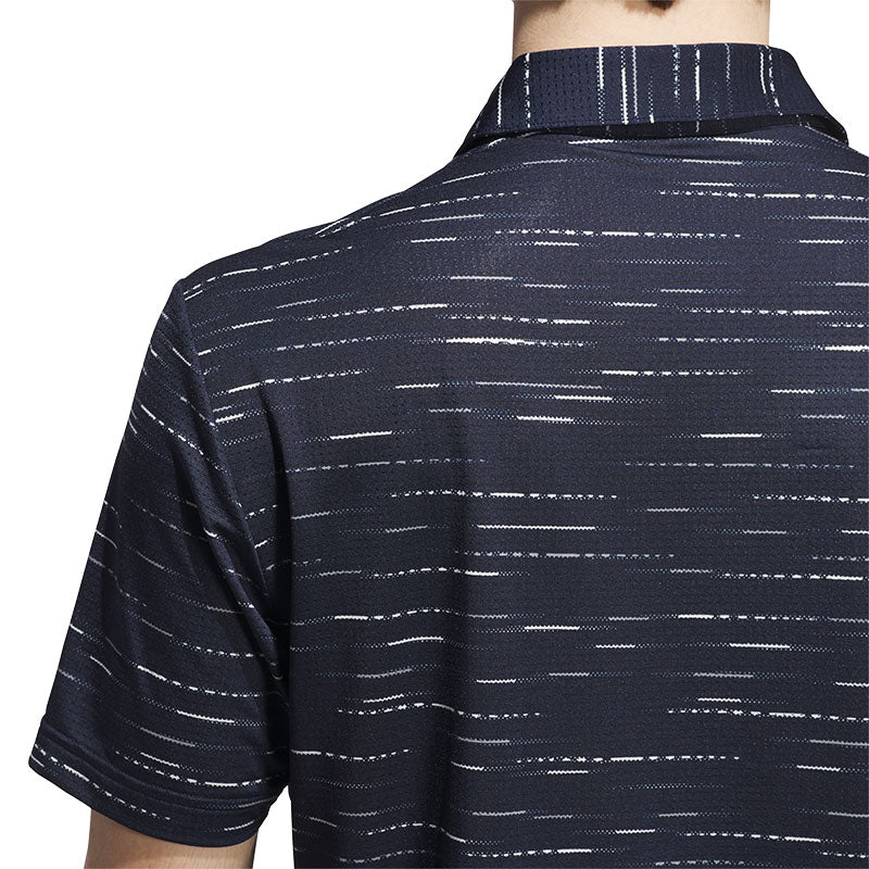 ADIDAS Ultimate365 Mesh Glimmer Print Men's Polo (Navy)