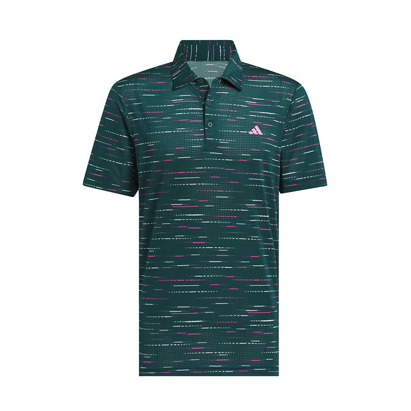 ADIDAS Ultimate365 Mesh Glimmer Print Men's Polo (Aurora)