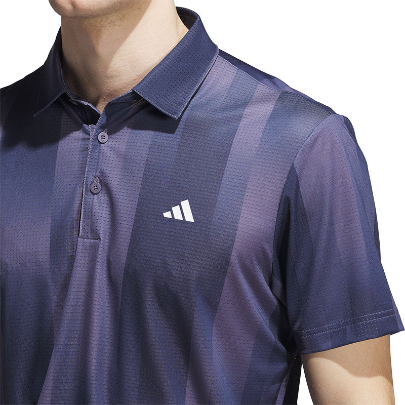 ADIDAS Ultimate365 Mesh Radiant Print Men's Polo (Violet)