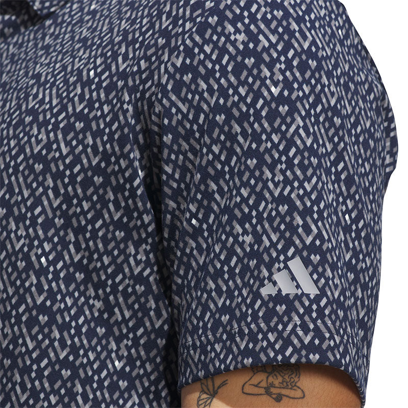 ADIDAS Ultimate365 Micro Argyle Men's Polo (Navy)