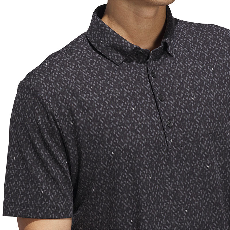 ADIDAS Ultimate365 Micro Argyle Men's Polo (Black)