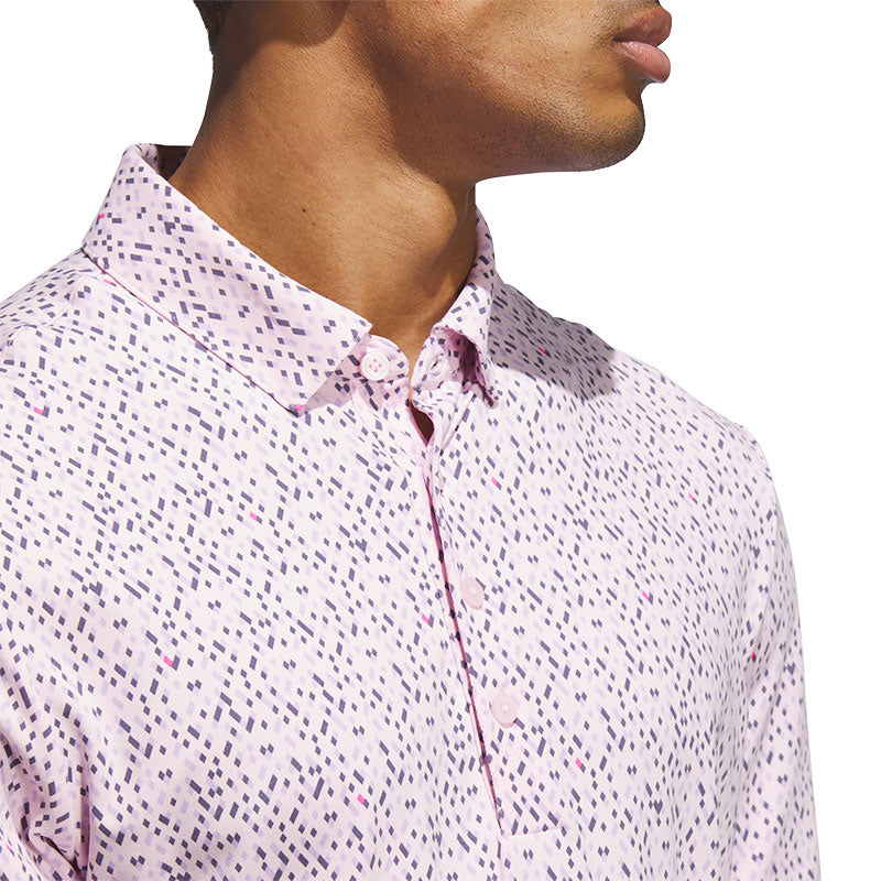 ADIDAS Ultimate365 Micro Argyle Men's Polo (Pink)