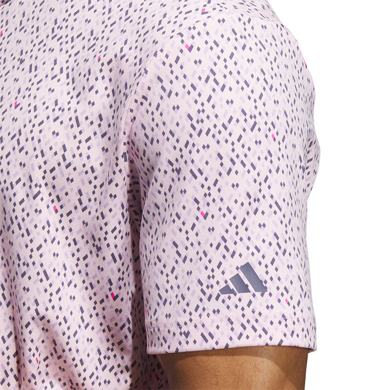 ADIDAS Ultimate365 Micro Argyle Men's Polo (Pink)