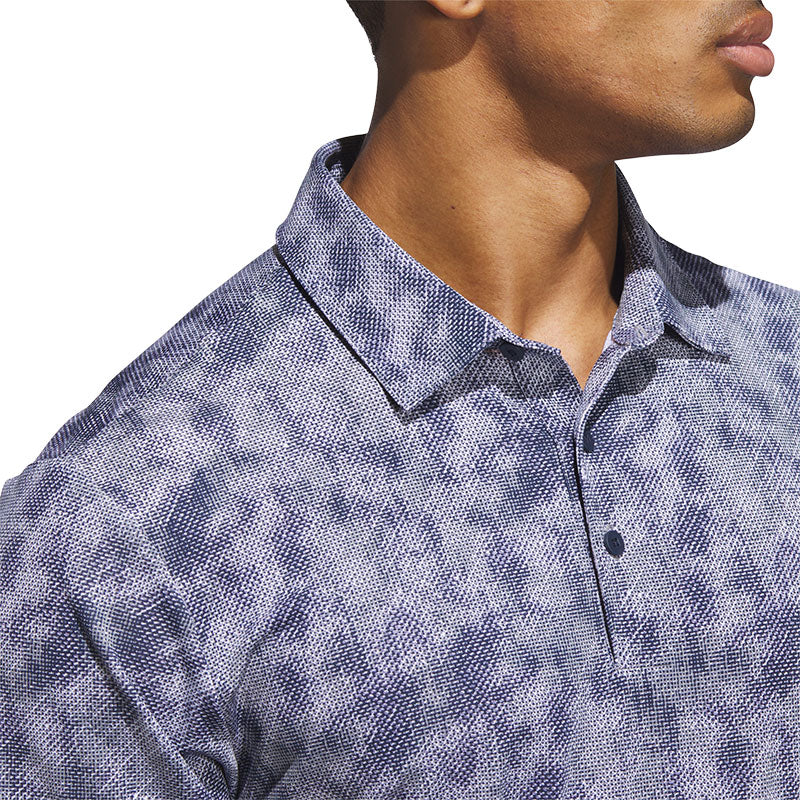 ADIDAS Ultimate365 Textured Print Men's Polo (Navy)