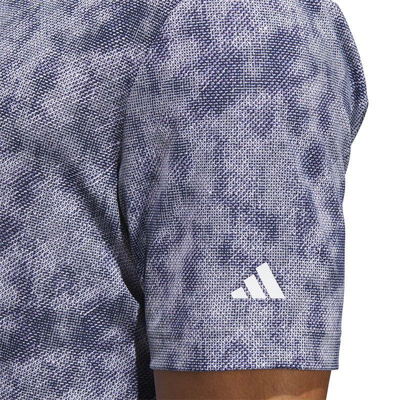 ADIDAS Ultimate365 Textured Print Men's Polo (Navy)
