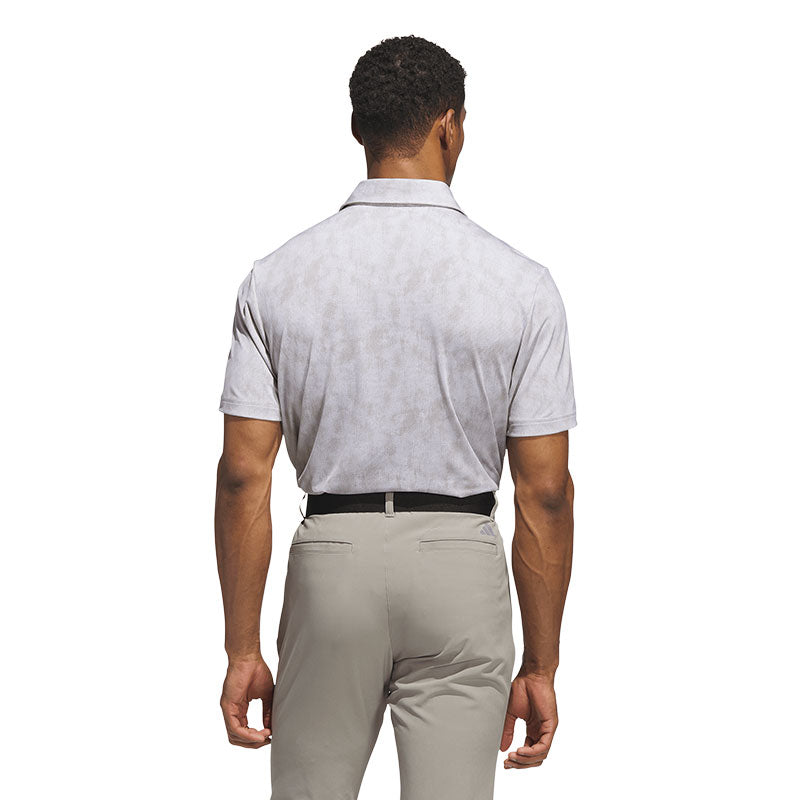 ADIDAS Ultimate365 Textured Print Men's Polo (Alumina)