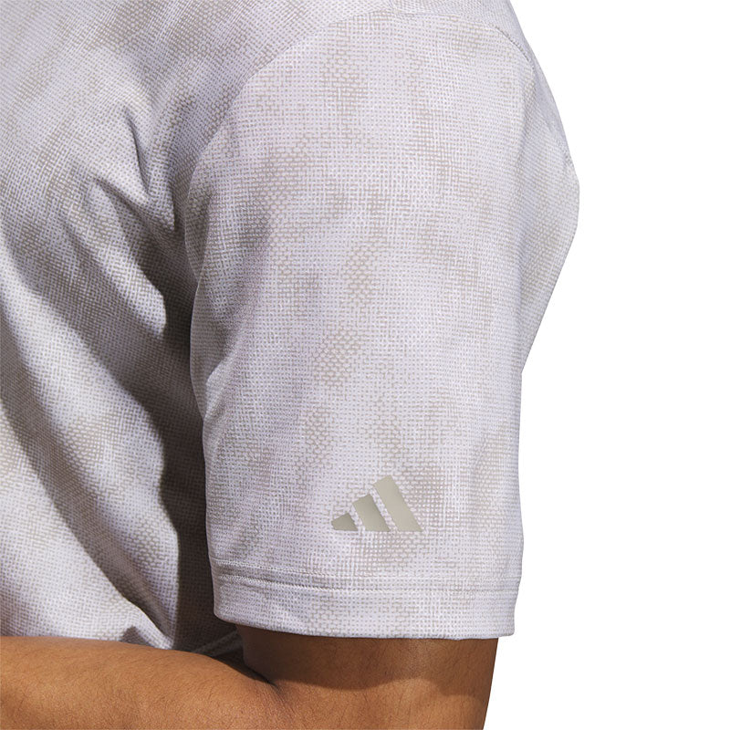 ADIDAS Ultimate365 Textured Print Men's Polo (Alumina)