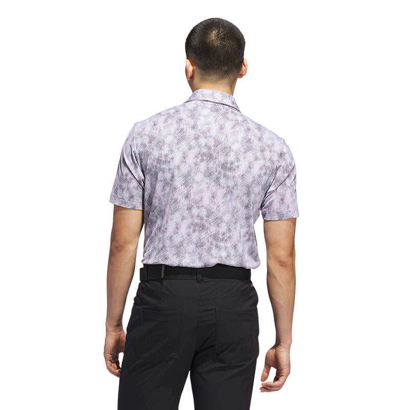 ADIDAS Ultimate365 Textured Print Men's Polo (Pink)