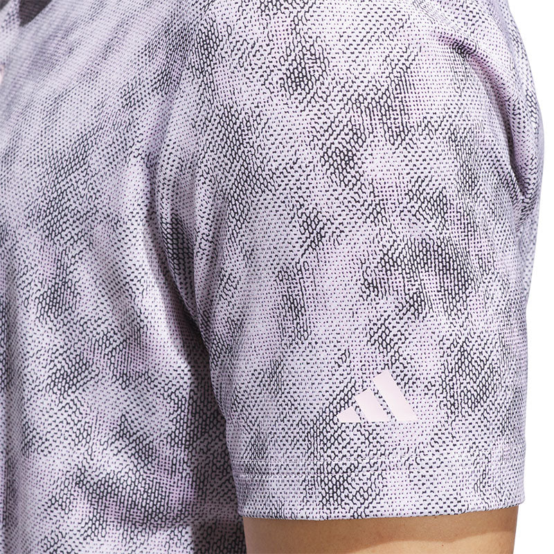 ADIDAS Ultimate365 Textured Print Men's Polo (Pink)