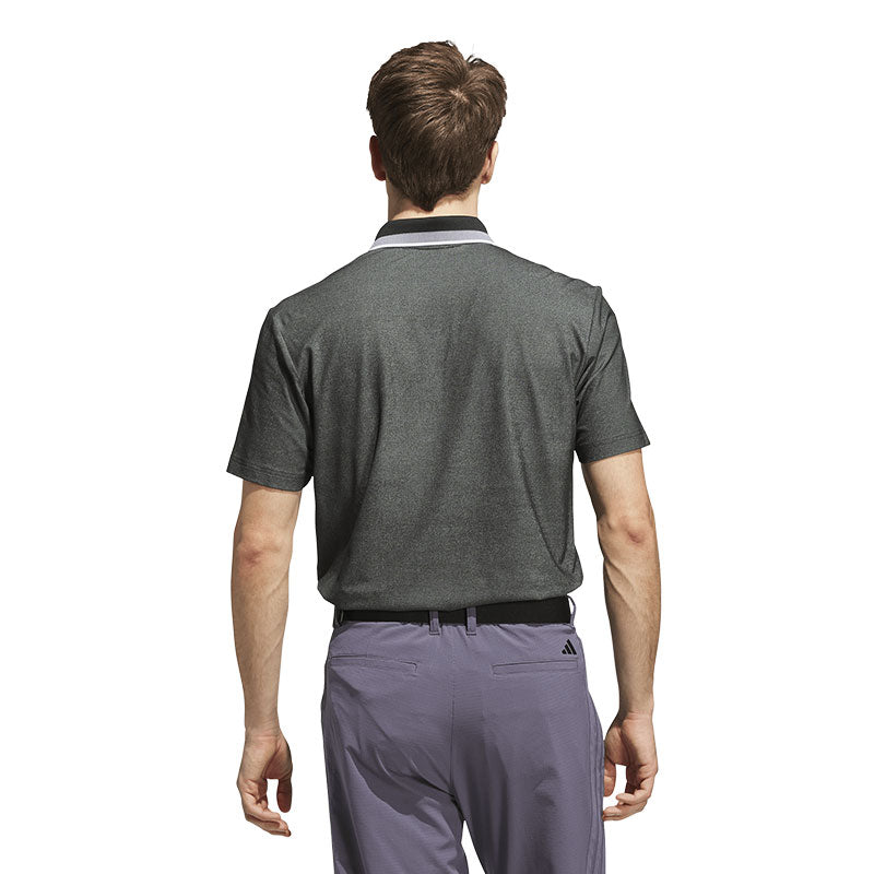ADIDAS Ultimate365 Tour Twistknit Men's Pique Polo (Black)